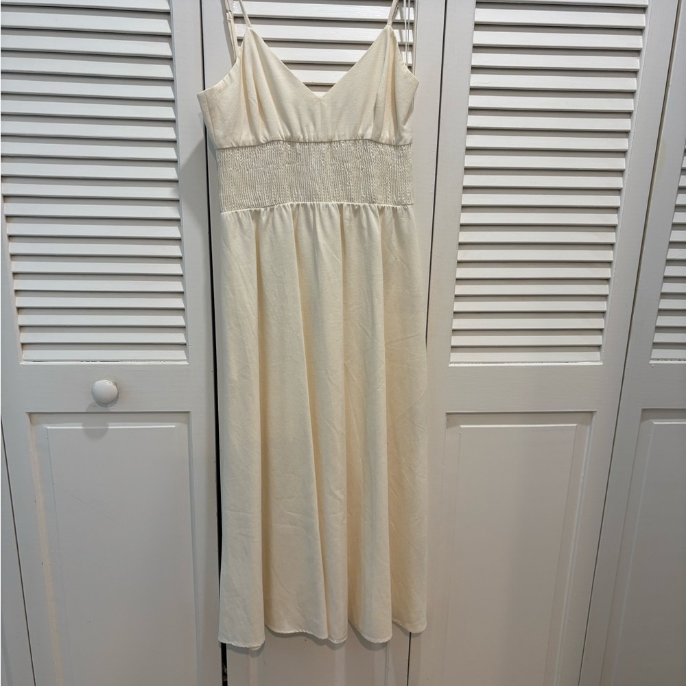 Zara Cream Sleeveless Dress